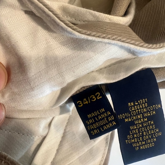 THREE mens khaki color chinos: Polo Ralph Lauren and Vineyard vines - Picture 7 of 10